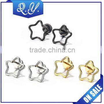 Fantasy Earring Wholesale Gold Plated Star Shaped Cute Ear Studs for Girls