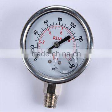 New Design Durable Light Weight Easy To Read Clear ball pressure gauge