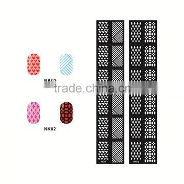 new nail art stencil sticker hollow nail decoration DIY nail tool kits