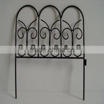 decorative iron garden fence