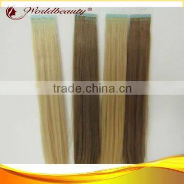 Brazilian remy hair double tape hair extension 4X1cm 2.5g/pc ,40pcs/set