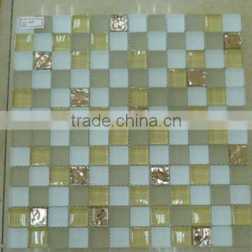 Tiles floor bathroom crystal glass mosaic tile