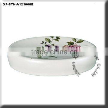 decal classic ceramic soap container