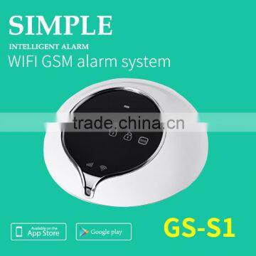 Complete home solution WIFI wireless alarm system,support linkage with detectors and home appliances