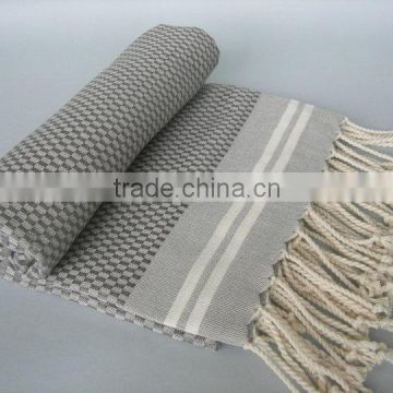 100% Cotton 70*180cm Printed With Fringes Hammam Beach Towels