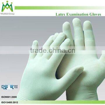 Free Sample disposable white industrial latex gloves