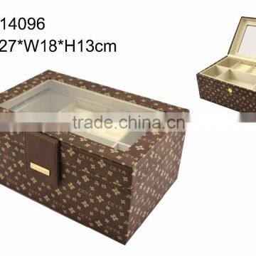 Faux Leather jewelry packing box