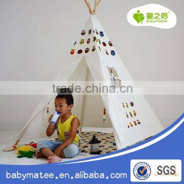 Wooden 100% cotton canvas cheap single pole tipi factory