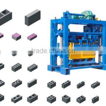 concrete block making machine with high viberating force/how to make a clay brick QT40-2