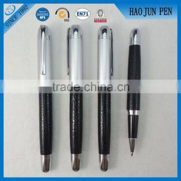 Luxury Metal Leather Roller Signature VIP Pen Business Partners Gift