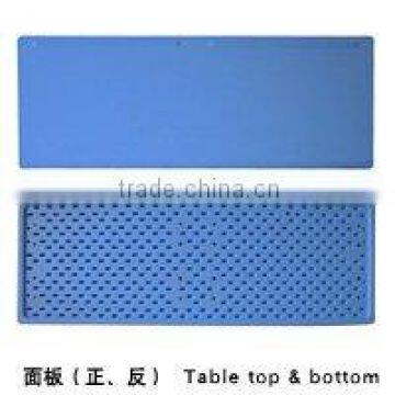 Plastic double desk panel