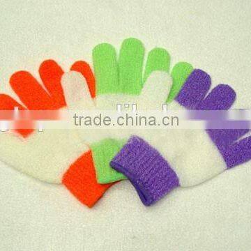 nylon bath gloves sponge 2