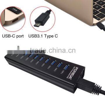 10 Ports USB 3.1 Type C hub, Aluminium Type C /USB-C 3.0 Hubs with indicators