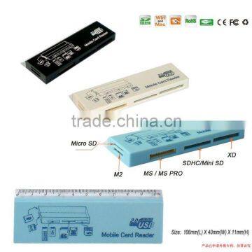 New - Multi card reader with ruler function