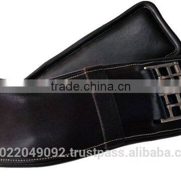 CE 687009 Leather Dressage Saddle Girth with elastic