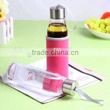 food grade and handmade glass water bottle