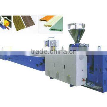 CE quality of Wood plastic composite WPC PE decking machine