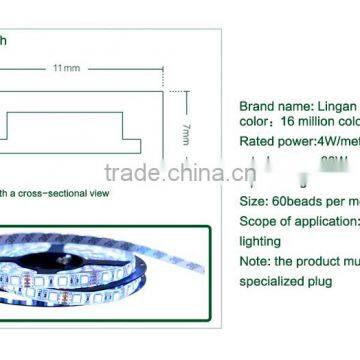 2015 outdoor Waterproof DC12V 5050 60leds/m smart zigbee module rgb led strip light5050