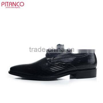 The Embossed Patent Leather Lace-up Men Dress Shoe photo-2
