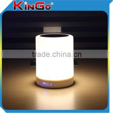 Portable 3 LED Touch Sensor Bluetooth Speaker with Led Light