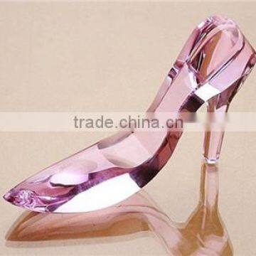 Made in China Yiwu wedding favors pink crystal shoes souvenir