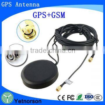 Factory Directly sell High quality high gain gps gsm combo active antenna with RG174 Cable 3Meters