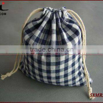 Linen Cosmetic Bag,Cloth Drawstring Pouch Bags,Cell Phone/MP3 Bags