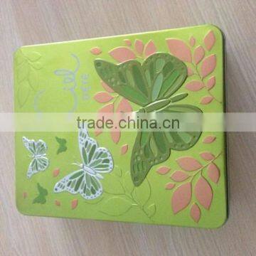 gift metal tin can manufacturer square tin , perfume square tin box