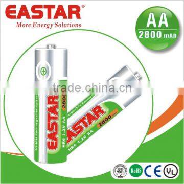 1.2v aa rechargeable battery 2800mah tip top consumer use nimh battery