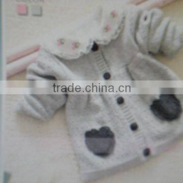 2015 wool sweater design for baby girls