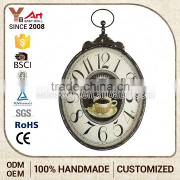 Super Quality Popular Design Retrol Metal Decorative Big Digital Wall Clock