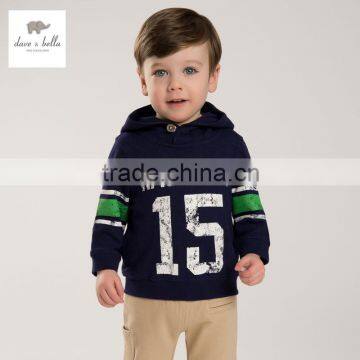 DB3788 dave bella spring autumn new boys cotton fashionable hoodies boys hoodies children clothes boys sweatshirt boys tops