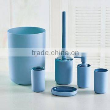 2016 new design 6pcs bathroom accessories , modern design plastic bathroom accessories set