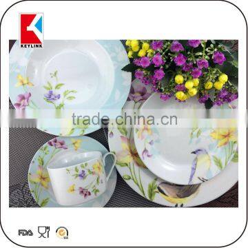 2016 new color box 4 person use white fine porcelain set bavaria porcelain dinner set