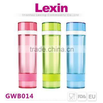 fancy 500ml glass vacuum water bottle without labels