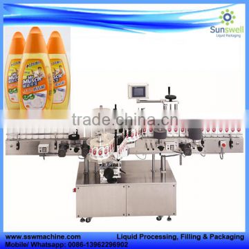 rolling adhesive label sticking machine