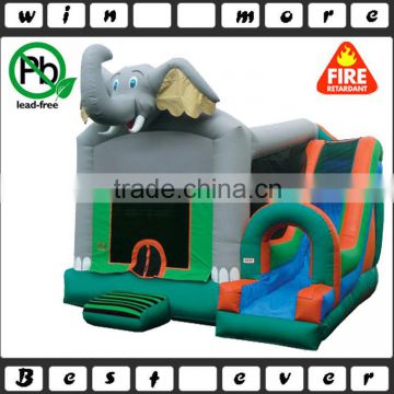 hot sale giant elephant commercial used backyard party inflatable combo for sale