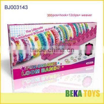 Crazy make friendship rubber band bracelet crazy rainbowe loom band kit