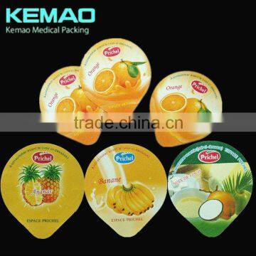 Shanghai Kemao PP Lacquered Aluminum Foil Lids for Yogurt Cup