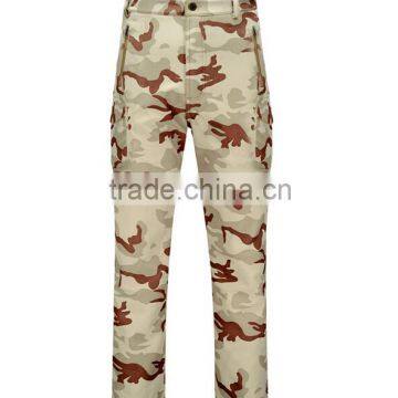 Custom High Quality Camo Softshell Waterproof Hiking Pants