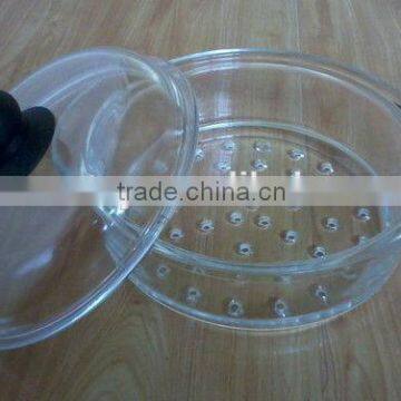 Amazon hot sale glass food Steamer made in china