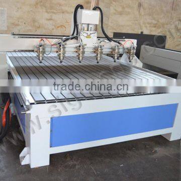 Multi Heads 4 Axis Cnc Router 1325 Cnc Plywood Cutting Machine photo-3