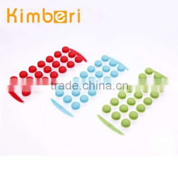 Eco-friendly pp handle 21 holes custom silicone ice cube tray