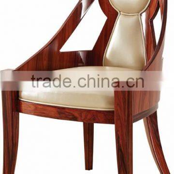 J550-26 wooden modern dining used salon relaxing chair