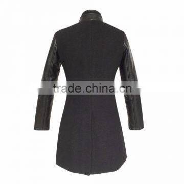 Winter Clothing Black Faux Fur Women Long Coat photo-3