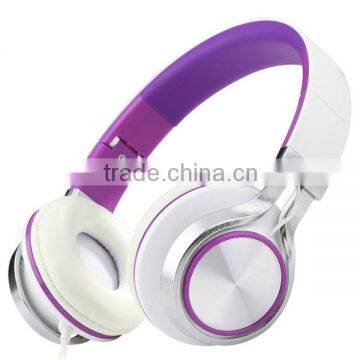 custom foldable wired mp3 headphones