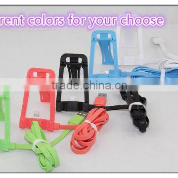 Best selling creative stand holder usb cable for samsung android phone
