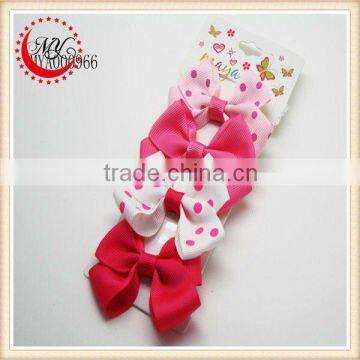 Fashion classic bow with dot wholesale hair bows