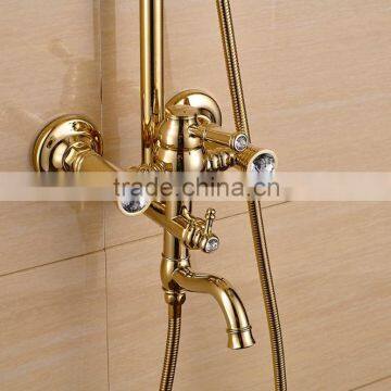 Luxury Gold Plated Bath Shower Set photo-6