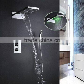 3 Way Diverter Thermostaic Valve Led Shower Full Set 22 in Bathroom Fittings Made in China photo-3